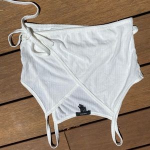 White cross tie top